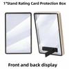 2-in-1 /CGC Graded Card Protective Box with Stand UV Protection Metal Magnetic Case Durable Double-sided Glass