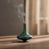 Spinning Top Incense Burner Handcrafted Hollow Carving Lucky Meaning Gift for Friends Family Home Decor