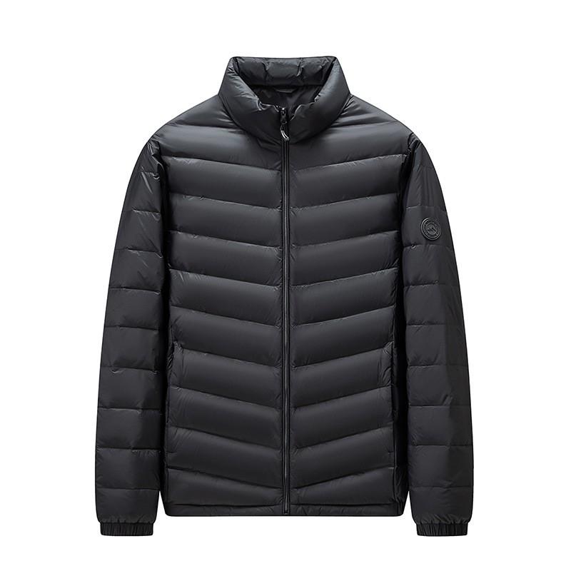 Mens Lightweight Down Jacket 90% Duck Stand Collar Winter Coat Youth Casual Outdoor Wear