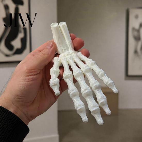 Realistic Hand Prop 3D Printed Skeleton Figurine, Spooky Bone Statue for Figurine Halloween Party, Gothic Model, Desk Decor Creepy Figure
