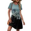 Dresses For Women Short Sleeve O Neck Casual Dresses Waist Maternity Dress With Pockets