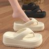 Women's Thick-Soled Flip-Flops - 2025 Non-Slip Toe-Post Sandals for Summer Beach Wear
