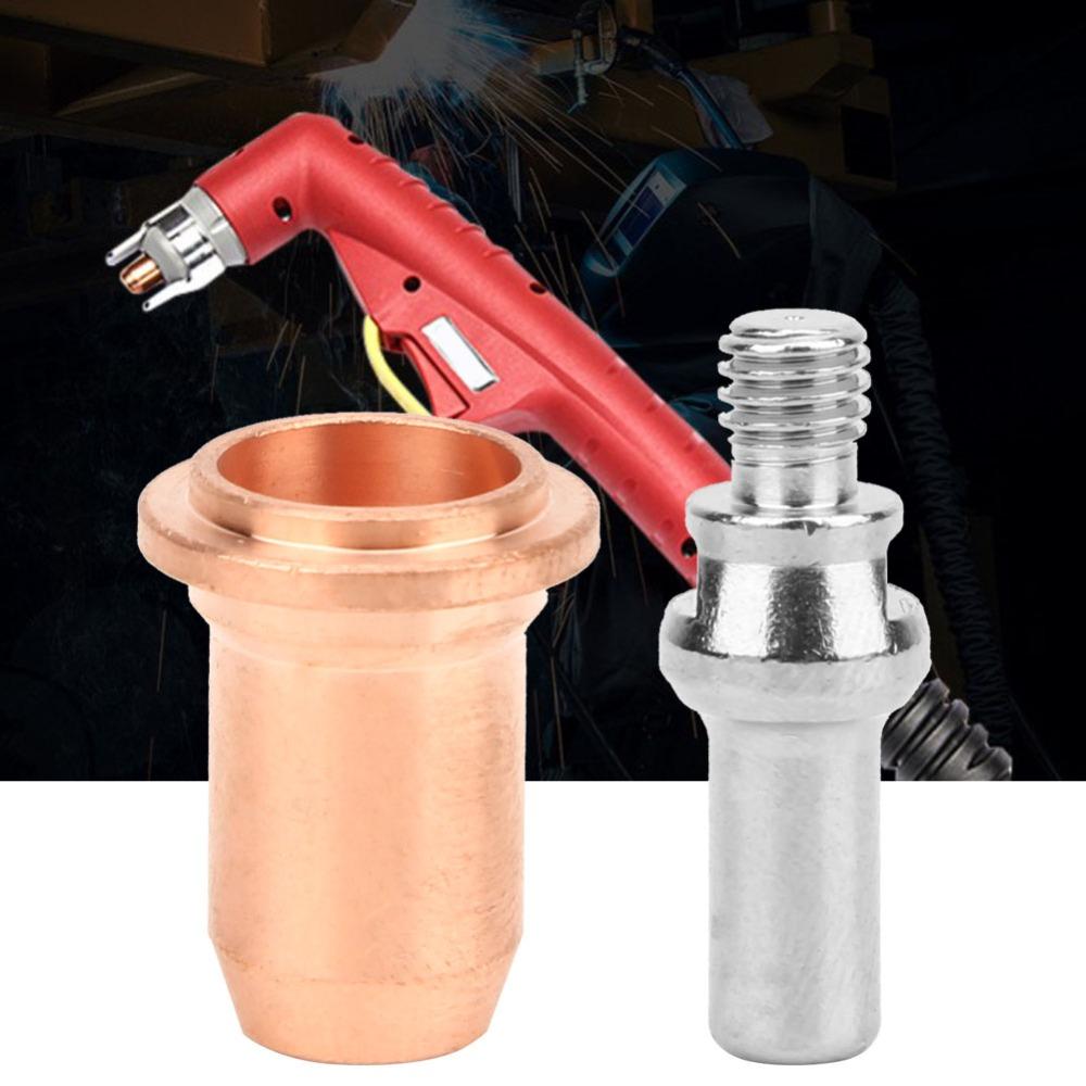 20pcs 30A-40A 40A-60A Plasma Electrode Tips 0.6mm Orifice Cutting Torch Electrode For PT60 Torch