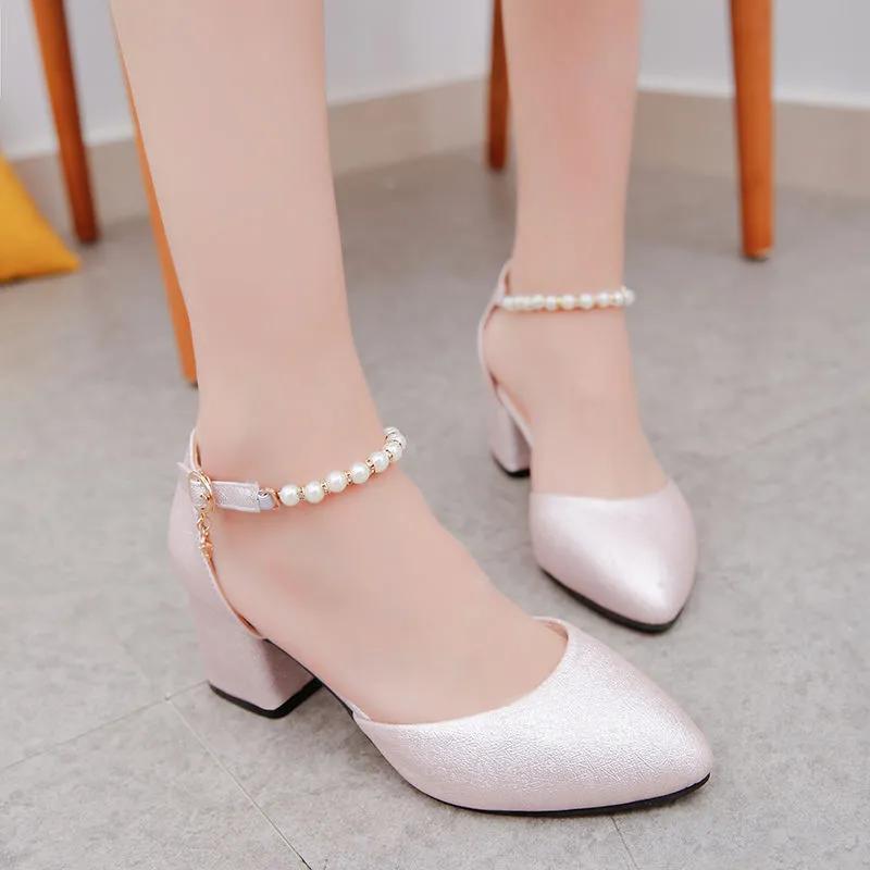Zapatos De Mujer Women Fashion Sweet White Spring & Summer Hollow Out High Heel Shoes Lady Casual Pink Pumps for Office Ba199