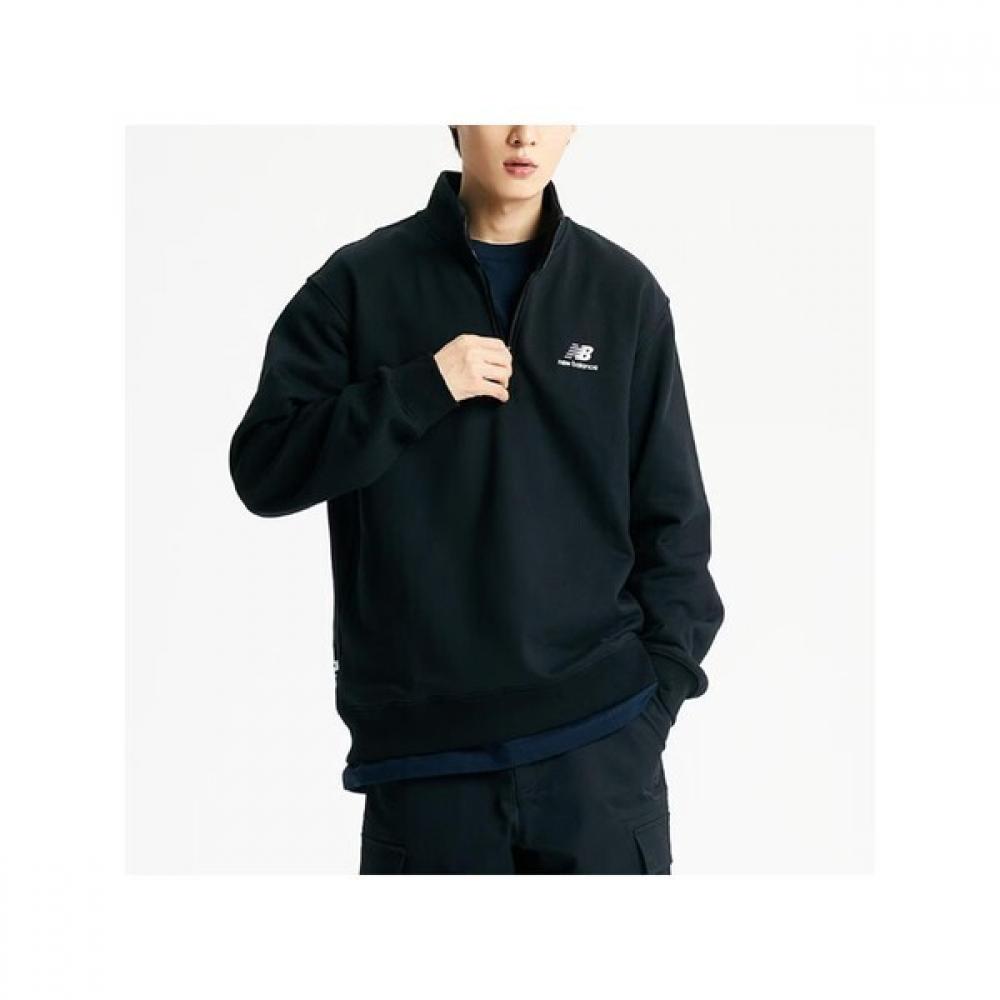 New Balance Half Club New Balance New Balance Common Team Stacked Brushed Half Zip Up