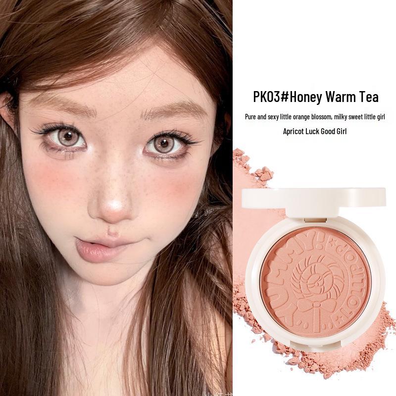 Xixi Sweet Pink Blush: Natural color payoff, brightens complexion, fine powder texture, enhances fairness, perfect for daily makeup.