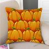 Gold Autumn Fall Pumpkin Harvest Art Thanksgiving Day Decoration Throw Pillow Car Pillow Case Cotton Linen Sofa Cushion Covers