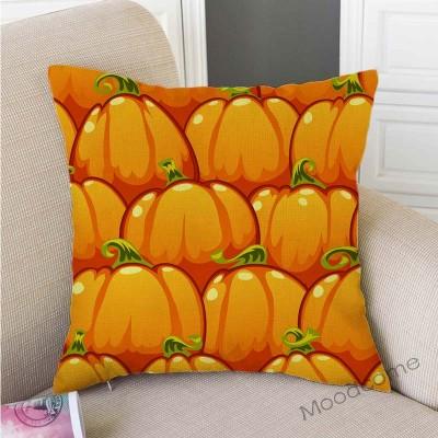 Gold Autumn Fall Pumpkin Harvest Art Thanksgiving Day Decoration Throw Pillow Car Pillow Case Cotton Linen Sofa Cushion Covers