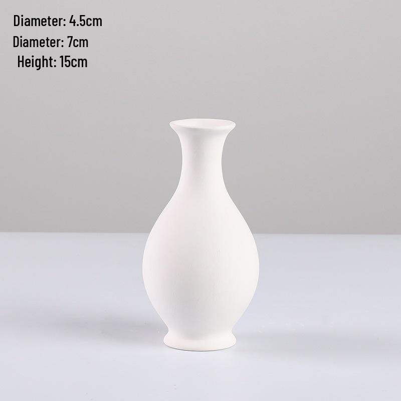 Handmade Ceramic Vase for Water Marbling and DIY Painting Activities
