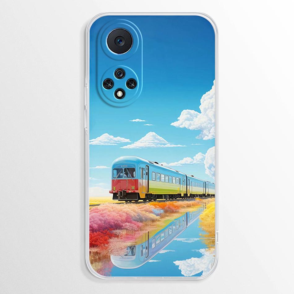 For Huawei Honor 50 Case Soft Silicone Fashion Marble Clear Cover For Honor 50 Honor50 Bumper NTH-NX9 Phone Case Honor 50 Fundas