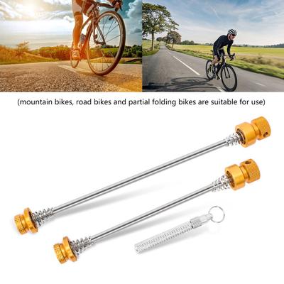 Bicycles Front Rear Hub Set Bike AntiTheft Quick Release Skewers Bicycle Wheels Locking Security Quick Release Lever