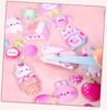 Cute 3D Set of 3D Decorative Stickers for Girls and DIY Cell Phone Diary Craft Gift Stickers, 2, Kids, Handmade, Decompression, Decoration, Reward,