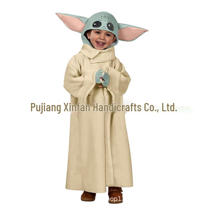 

Mandalorian Baby Yoda Costume for Kids - Halloween & Cosplay Outfit Medium як показано кольору