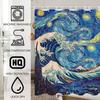 Art The Great Wave Shower Curtain Summer Beach Bathroom Decorative Shower Curtain, Waterproof