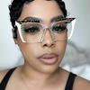 Cat Eye Colorful Women Glasses Frame Fashion Polygon Clear Anti Blue Light Eyewear Men Optical Frame Blue Light Blocking Glasses