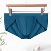 Men Briefs High Elasticity Fit Tight Cut Solid Color Panties Breathable Smooth Wiring Low Waist Underwear Daily Wear