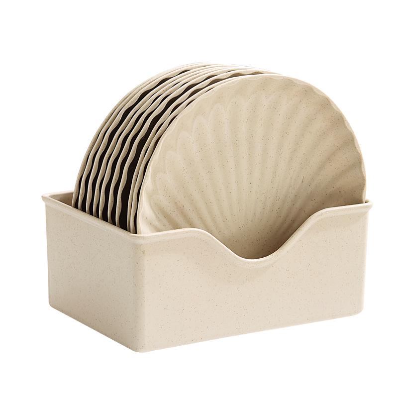 Eco-friendly Wheat Straw Fruit & Snack Plate Set - Versatile for Cake, Dessert, and Dried Fruits