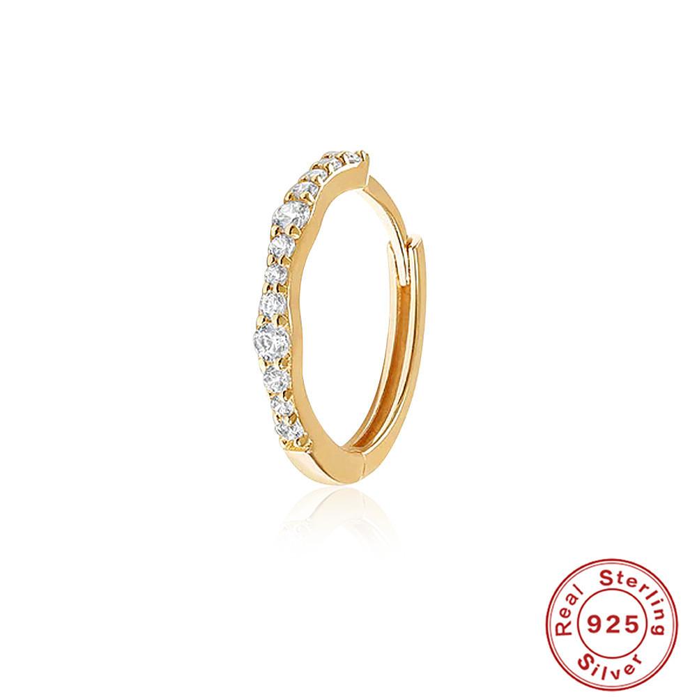 Fashion Ins Wind S925 Sterling Silver Earbone Rings Simple Classic Versatile Diamond Earrings Earrings Earrings Women