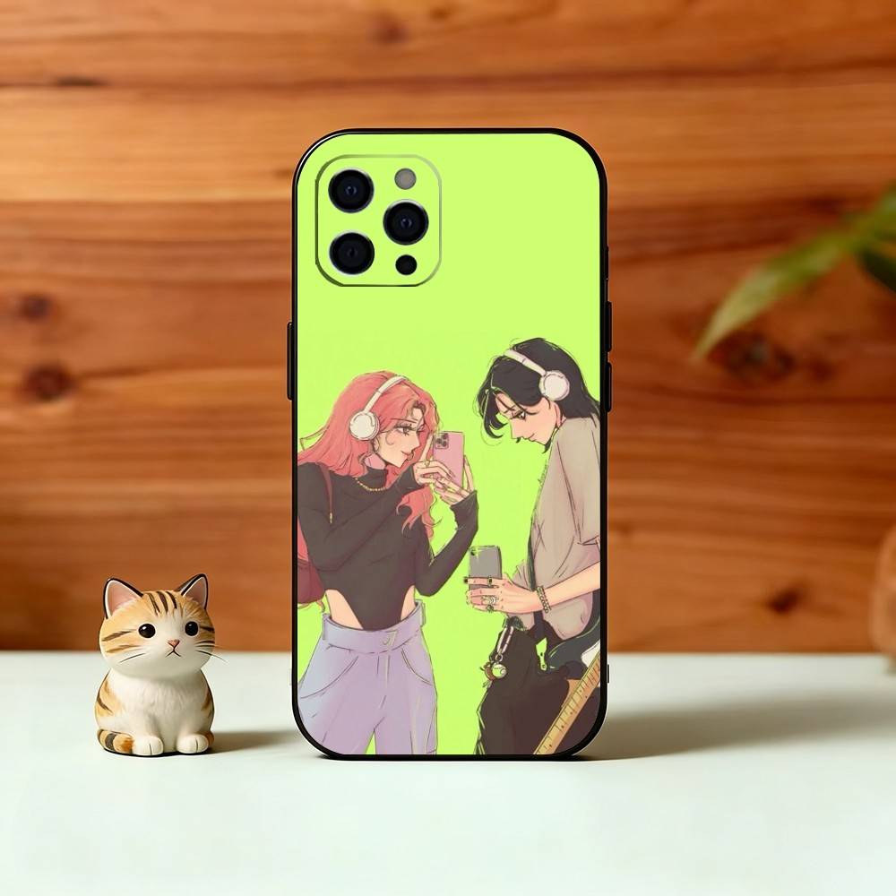 T-The G-Green Yuri Phone Case For iPhone 17,16,15,14,13,12,11 Plus,Pro Max,XS,Soft Silicone Black Cover
