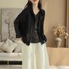 Coat for Women Cotton Autumn Casual Oversize Hooded Short-sleeve Jacket