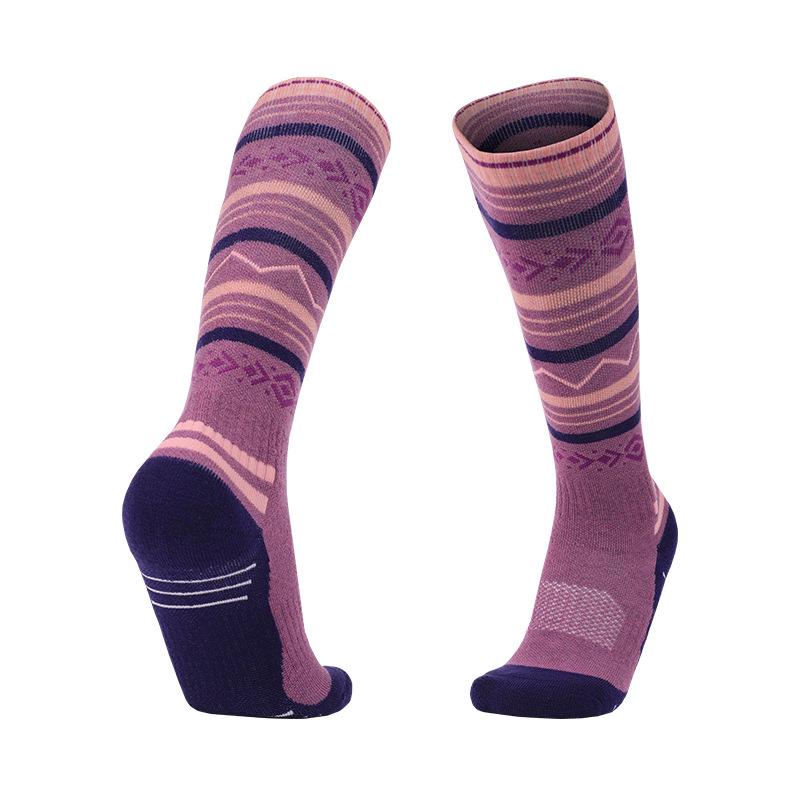 Two Wolves Women's Merino Wool Snow Socks - Thick, Warm, Long Tube for Outdoor Sports