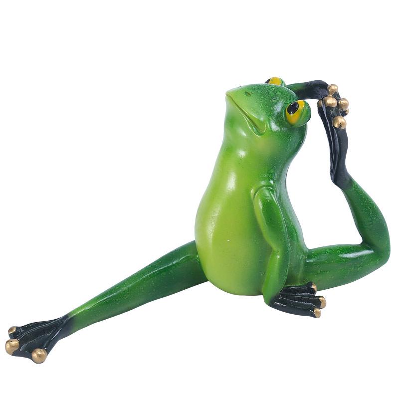 

Садовая фигурка Лягушка для йоги во дворе из смолы - Украшение для садового ландшафта