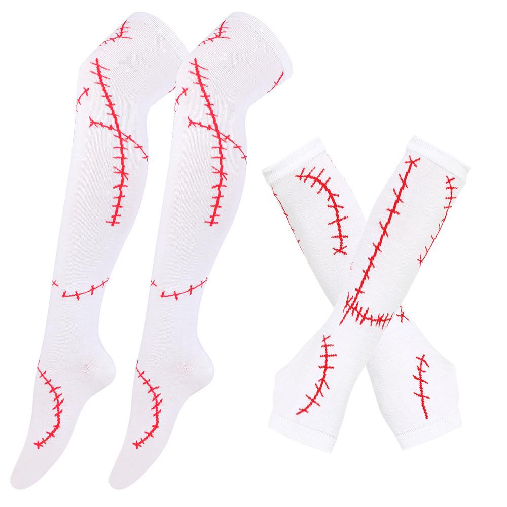 Christmas Nightmare Long Gloves & Socks Cosplay Costume - Sally Stitched Design