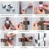 Multifunctional Portable Suction Shower Head Holders Brackets with Adjustable Designs for Home and Travel Daily Use