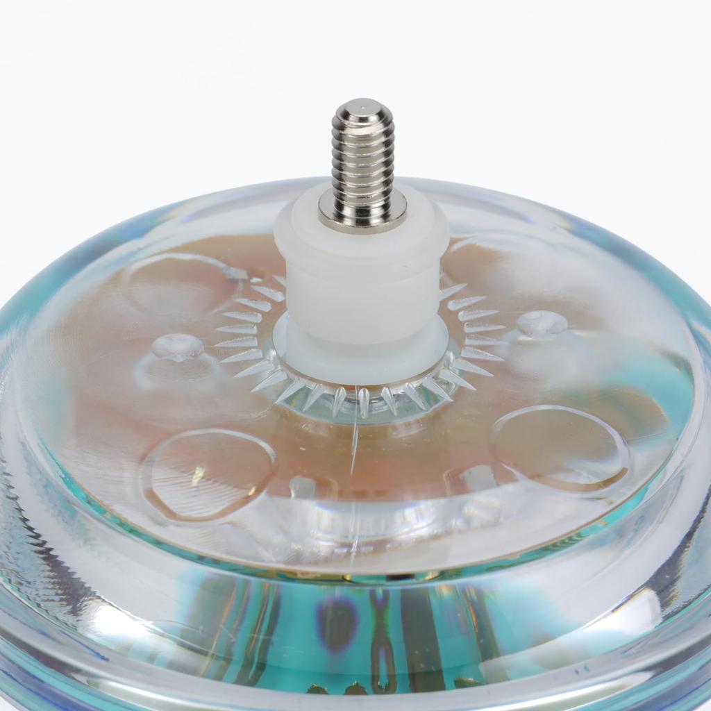 Spin Gear Step One AR mit QR-Code für Anweisungen x Leuchtendes Yo-Yo, Auto-Return Yo-Yo (Klares Blau)