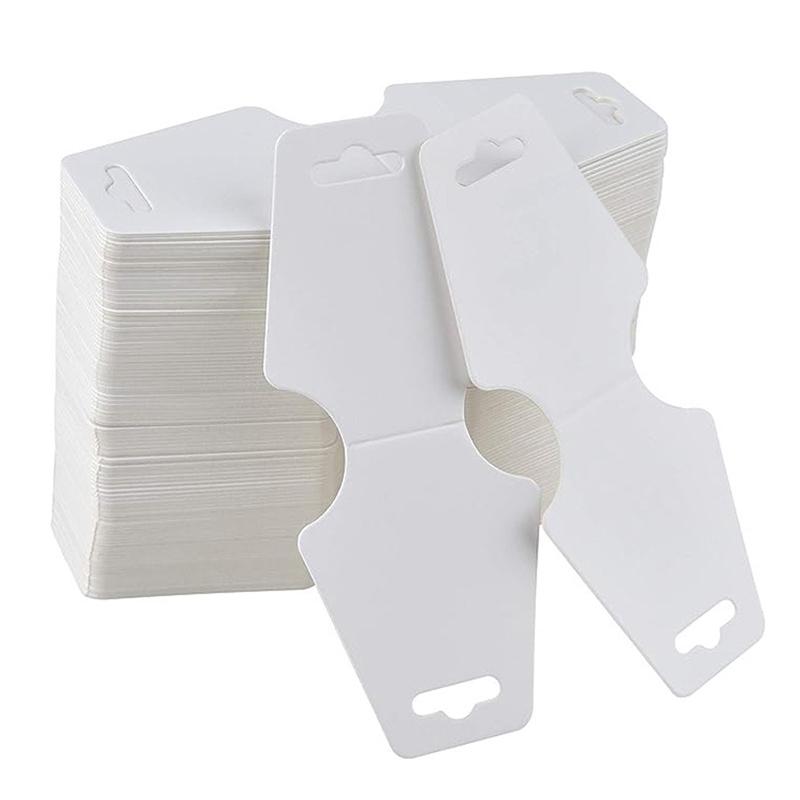 100PCS Fold Tag Set Jewelry Hang Tag Display Card for Necklace Bracelets Bangle Price Board Packaging Folding Card Wholesale ZYF