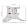 PVC Electric Guitar Board Pickguard Pickups with HSH Pickup Loaded Prewired Electric Guitar Board Guitars Pickguard Sets