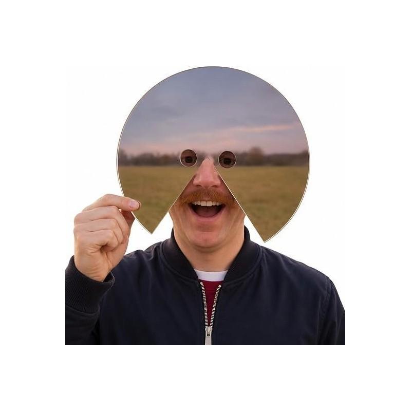 Modern Art Acrylic Mirror Face Mask For Photography And Party Decor