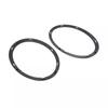 Artudatech 2PCS Gloss Black Headlight Bezel Trim Ring For Mini Cooper F55 F56 F57 14-21