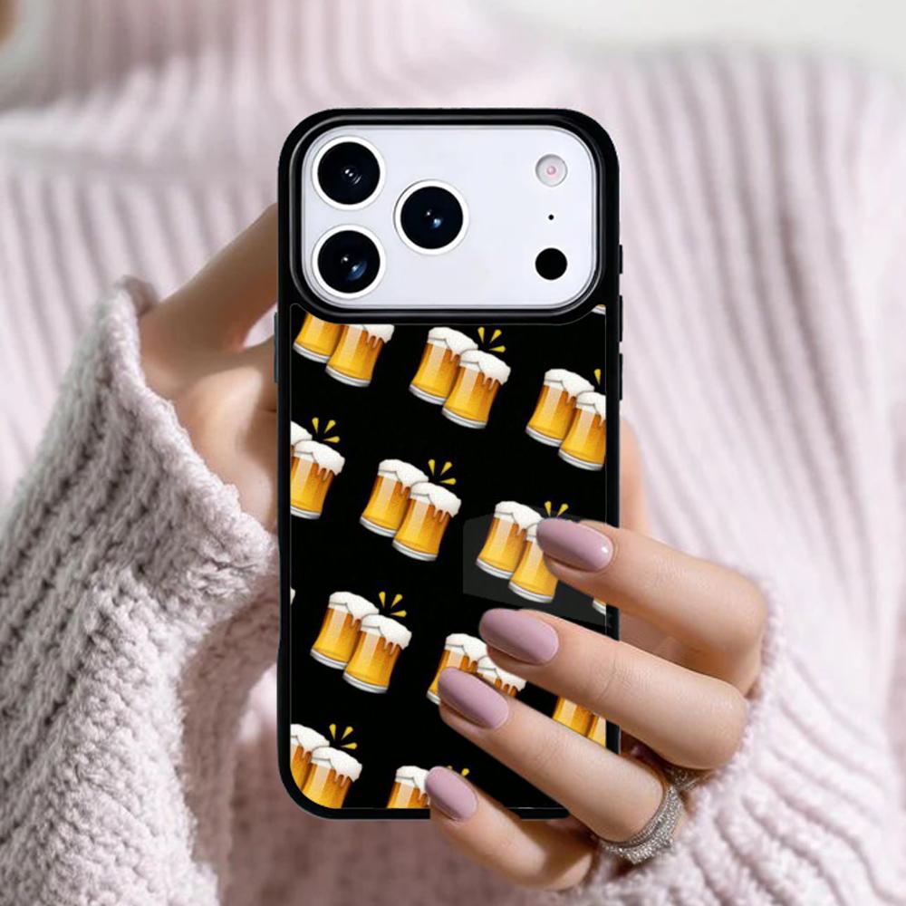 A Glass of Beer Alcohol Phone Case For Apple iPhone 17 Air 16E 15 14 Plus 13 12 11 Pro Max Mini Funda Cover