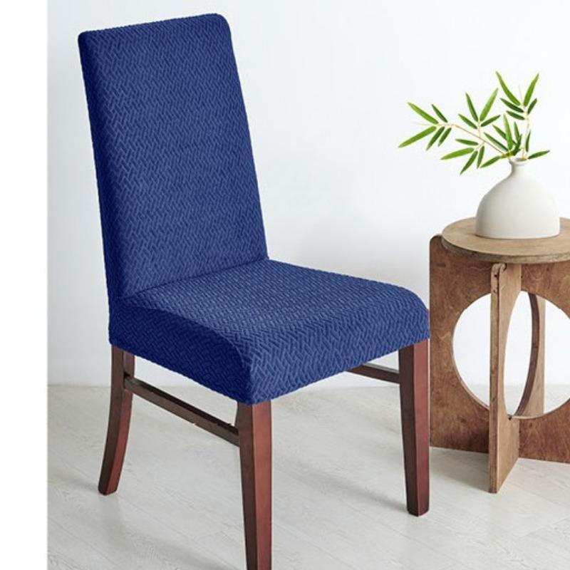 Thickened Waterproof Slanted Chair Cover Universal Home Dining Chair Cover Elastic One-piece Dining Table Chair Cover Backrest Cushion