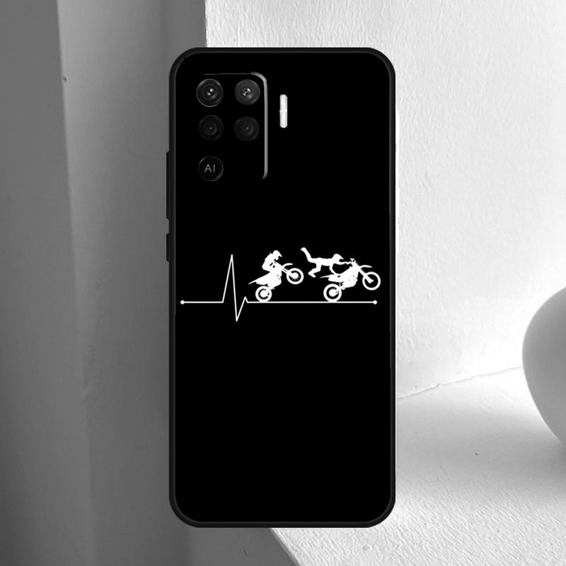 Motorcycle Heartbeat For OPPO A80 A60 A40 A5 A6 Pro A15 A17 A57 A16 A76 A96 A18 A38 A58 A78 A98 A54 A74 A94 Case