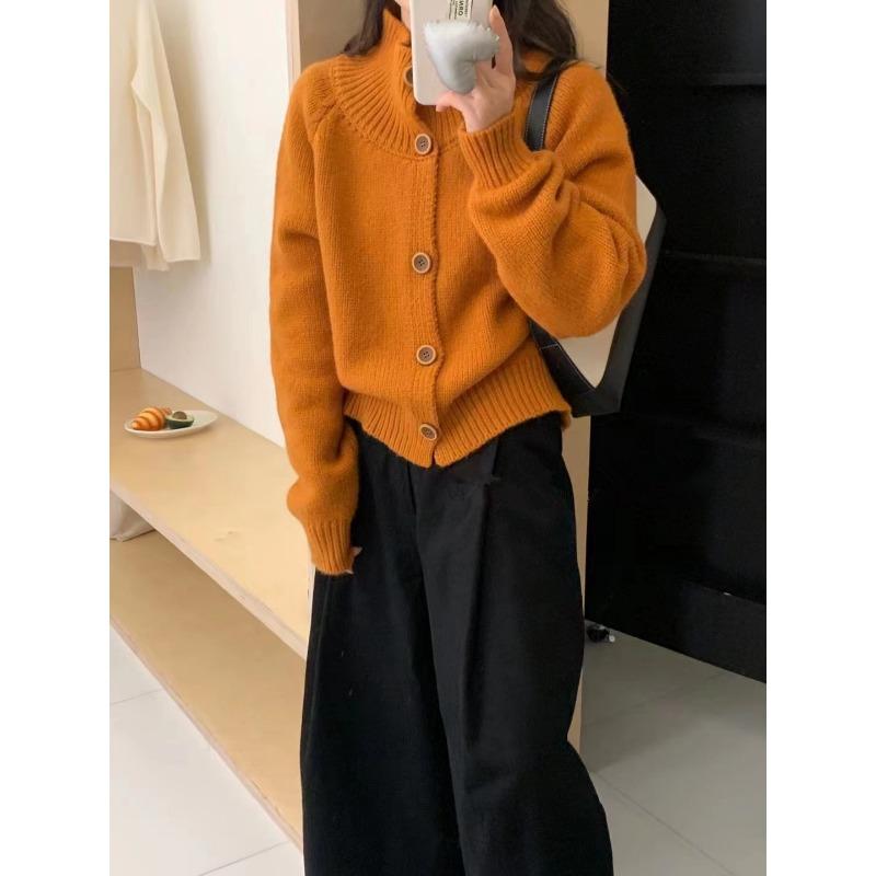 

Негабаритный повседневный кардиган, вязаные куртки, женские свитера, пальто, однобортный, с круглым вырезом, модные офисные женские свитера, верхнее пальто, уличный женский джемпер, топ One Size