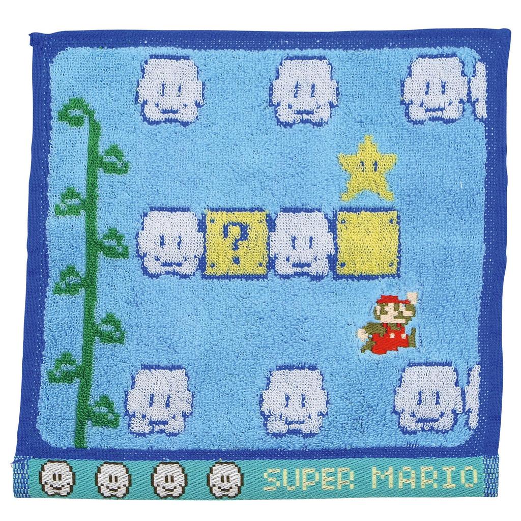 Marushin Hand Mini Nintendo Mario Cloud Cotton Character Perfect Gift for 4485007100 Towel, Towel, Stage, Handkerchief, Design, Absorbent, Birthdays,