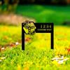 Custom Iron Garden Stakes House Numbers Outdoor Decor Lawn Sign Metal Yard Art