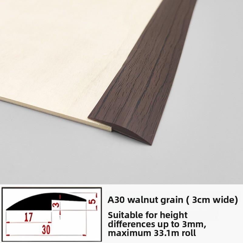 1m Self Adhesive Edge Trim Strip Wood Grain Retro PVC Floor Home Decoration Easy Install Floor Transition and Sealing Floor