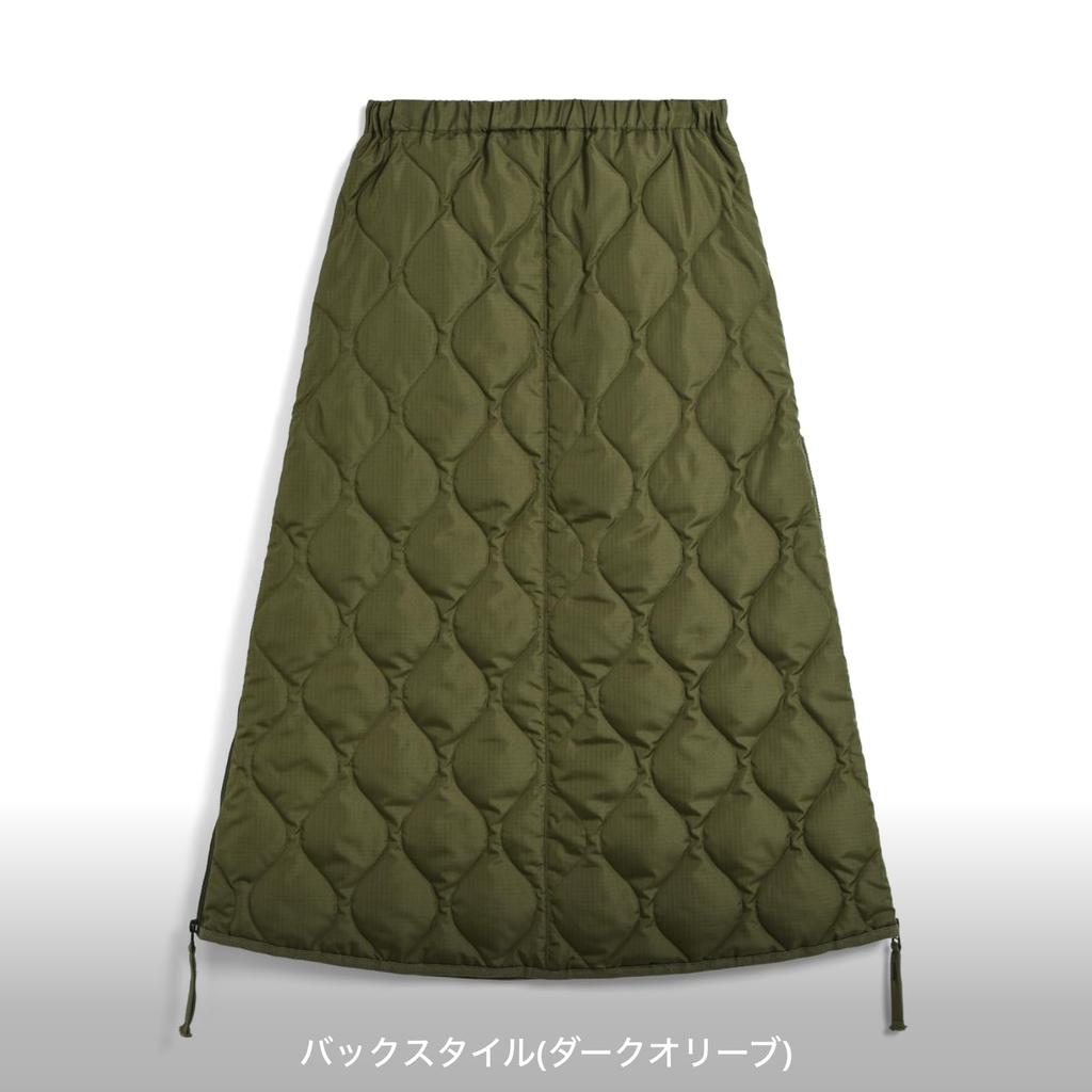 Taion Military Zip Gusset Down Skirt Size L Women's W150SKGZML-1 Black,