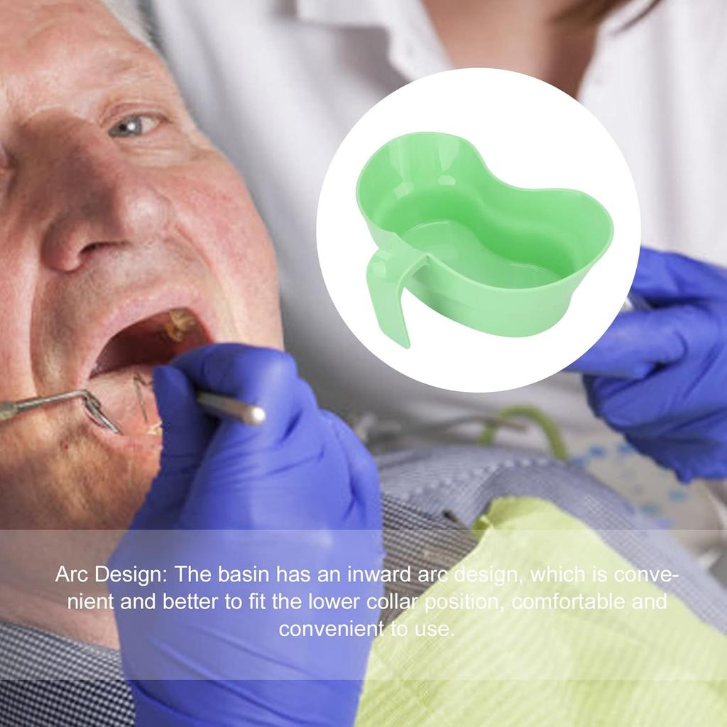 Vomit Basin Cup with Hanging Handle Design, Kidney Trays, Oral Care Brush Teeth Plastic Emesis Basins for Elderly Bedridden Patient, Bathroom