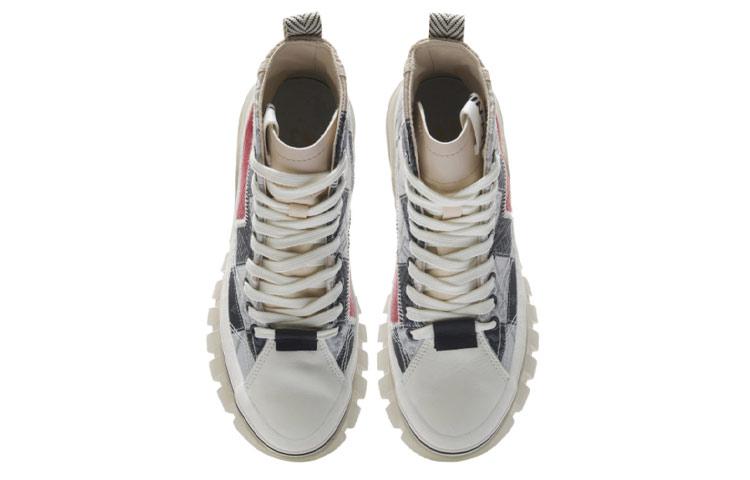 Li Ning High top Skateboard Shoes Women's Black Gray AGCR270-2
