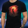 T-Shirt Herren Hoatzin Vogel Roter Mond Motiv Baumwolle Größe XS bis 5XL