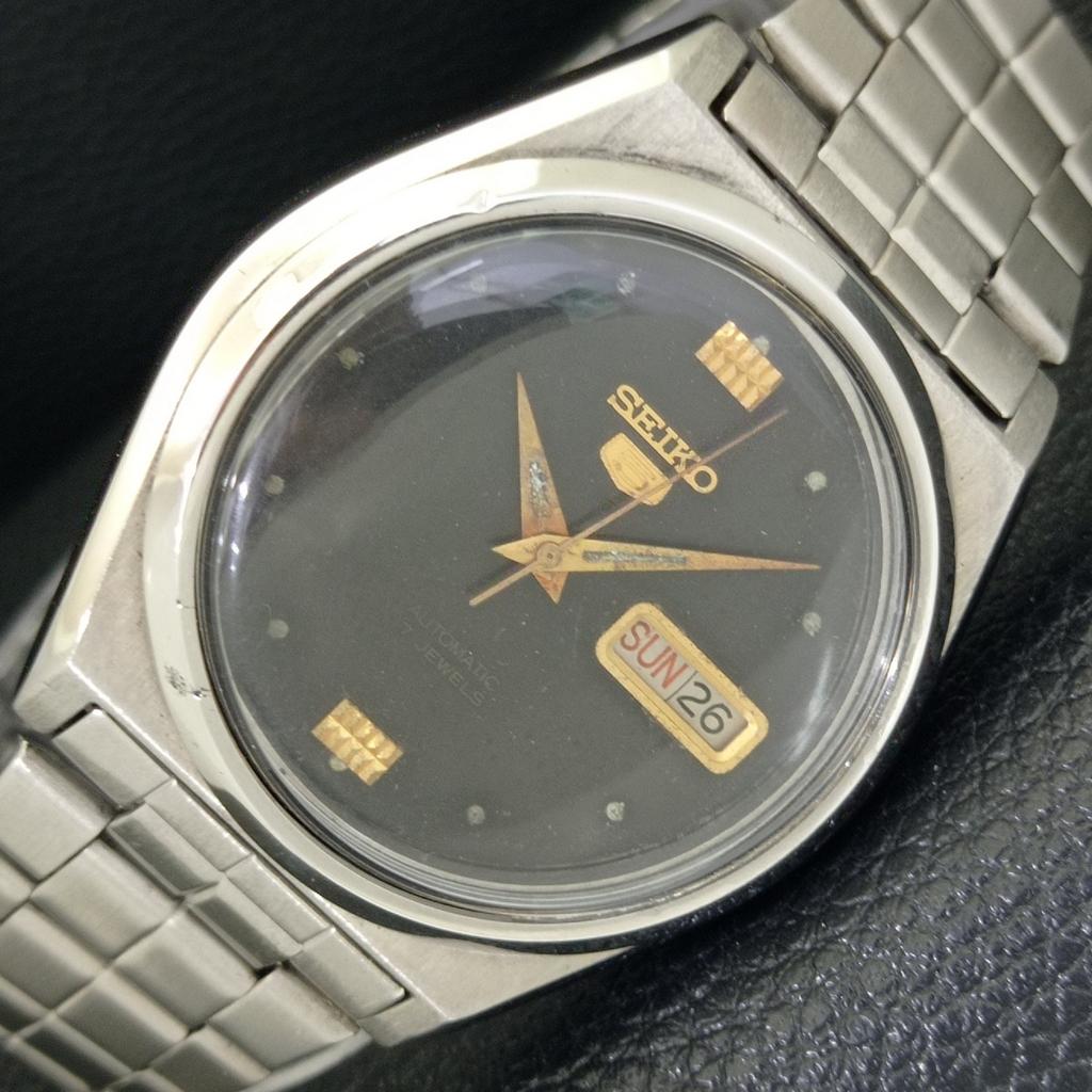 GENUINE VINTAGE SEIKO 5 AUTOMATIC JAPAN 7009A MENS ORIGINAL DIAL WATCH A702431-5 R124-a702431