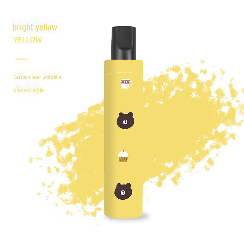 Parasol odwracalny z 6 żebrami z kreskówkowym misiem na słońce i deszcz