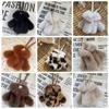 Unique Multipurpose Faux Rabbit Fur Keychain Clothing-Shaped Soft Fluffy Pendant Key Ring Cute Small Size Bag Charm Women