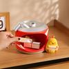 Light Luxury High-end Happy Duck Key Storage Desktop Resin Ornaments, Housewarming New Home Decoration Gifts