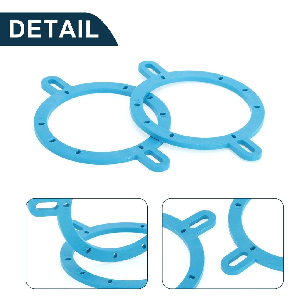 TUCKBOLD Auto Boot Wohnmobil Lautsprecher Distanzring Mitteltöner Lautsprecher Distanzadapter Wasserdicht Blau 2 Stück ABS