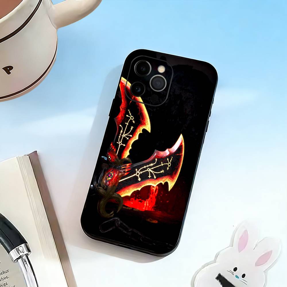 Game God of W-War Kratos  Phone Case Silicone Soft For IPhone 17 16 15 14 13 12 11 X XR Plus Pro Max Plus